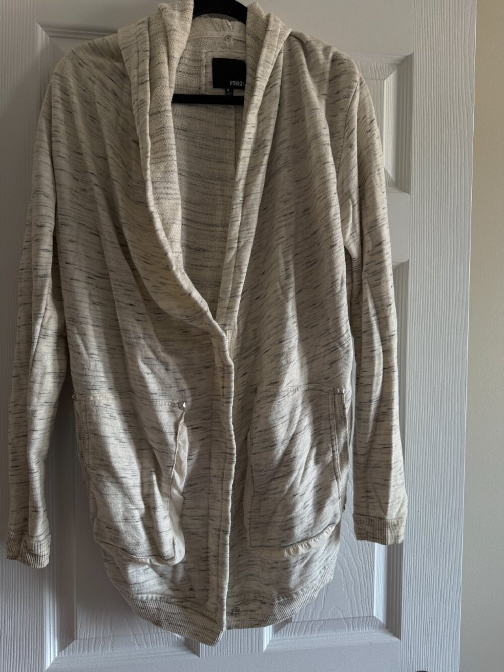 Aritzia Wilfred Free Draped Zip Cardigan Jacket M